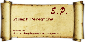 Stumpf Peregrina névjegykártya